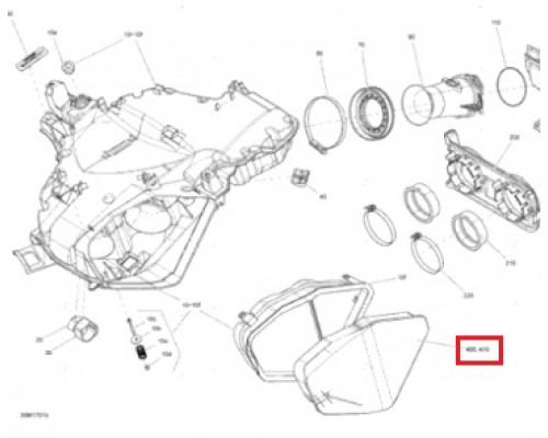 415129377 Воздушный Фильтр Для Ski Doo