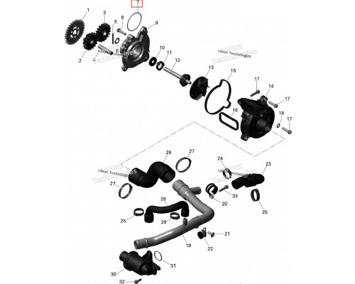 293300117 Кольцо Уплотнительное Для Ski Doo 1200