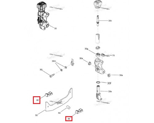 SM-08305 SPI Подушка Под Лыжу Для Ski Doo 505073788