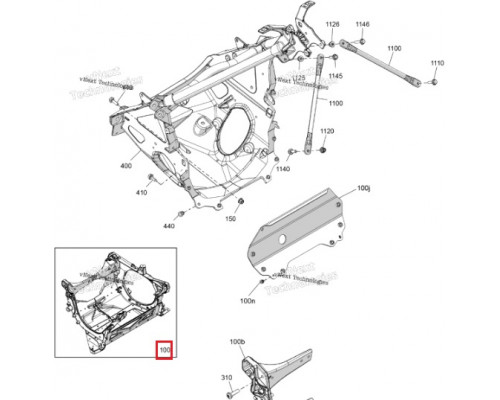 518335198 E - Модуль Рамы Для Ski Doo