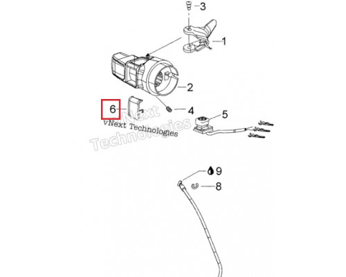 572100901 Заглушка Корпуса Курка Газа Для Ski Doo 572093900