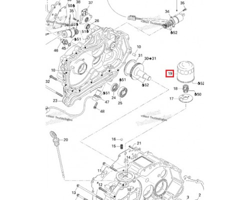 420256623 Фильтр Масляный Для BRP Can Am Traxter 420256620, 711256620