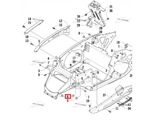 0607-657 Втулка Крепления Нижнего Рычага Для Arctic Cat