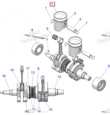 2209829 Кольцо Поршневое Для Polaris PATRIOT 9R