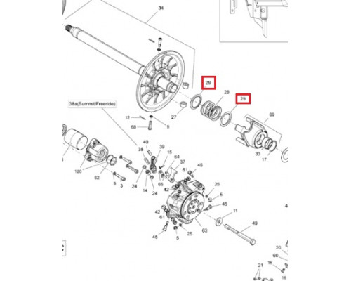 417127116 Шайба Пружины Ведомого Вариатора Для Ski Doo