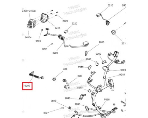 515178284 DESS Ключ Чеки Безопасности Для Ski Doo 515178146