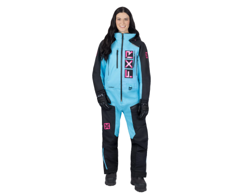 Комбинезон с утеплителем Женский FXR Recruit F.A.S.T. Black/Sky Blue/E.Pink 232913-1053 (2)