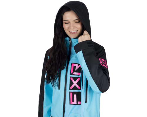 Комбинезон с утеплителем Женский FXR Recruit F.A.S.T. Black/Sky Blue/E.Pink 232913-1053 (2)