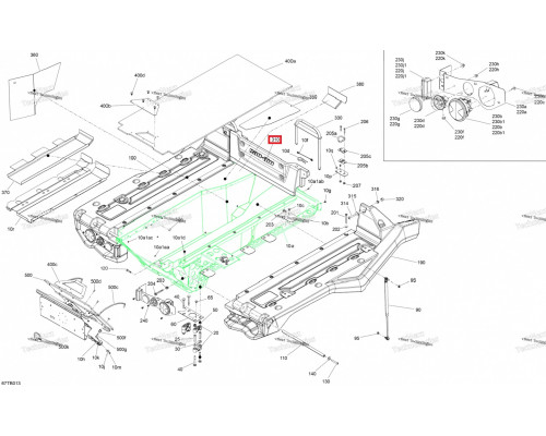 708303739 Борт Кузова Передний Для BRP Can Am Outlander T 6X6