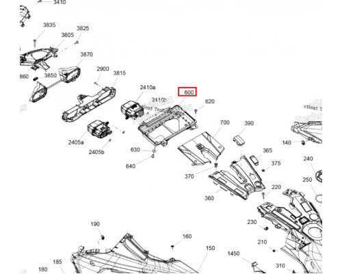 517307808 Корпус Панели Приборов Для Ski Doo Summit, Freeride REV Gen5