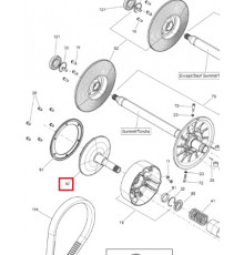 417222937 Шкив Ведущего Вариатора Неподвижный Для Ski Doo 417222294