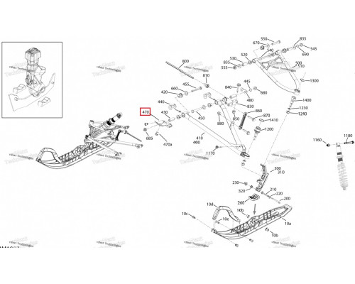 505074320 Пластина Передняя Для Ski Doo