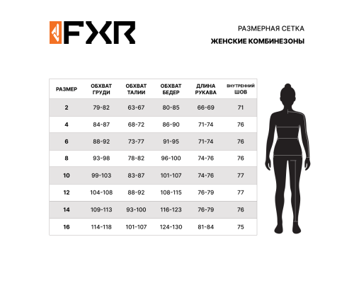 Комбинезон с утеплителем Женский FXR Recruit F.A.S.T. Black/Charcoal/Fuchsia 232913-1008 (2)