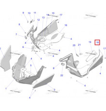 2637767 Панель Нижняя Левая Для Polaris RMK MATRYX 5456592, 5465773