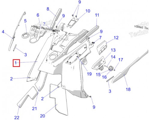 2637769 Консоль Для Polaris MATRYX