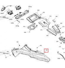517309231 Панель Боковая Задняя Левая Серая Для Ski Doo SUMMIT Gen5