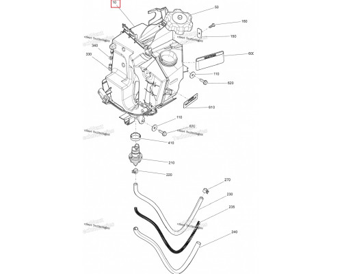 519000312 Масляный Бак Для Ski Doo 519000238, 519000300, 519000310