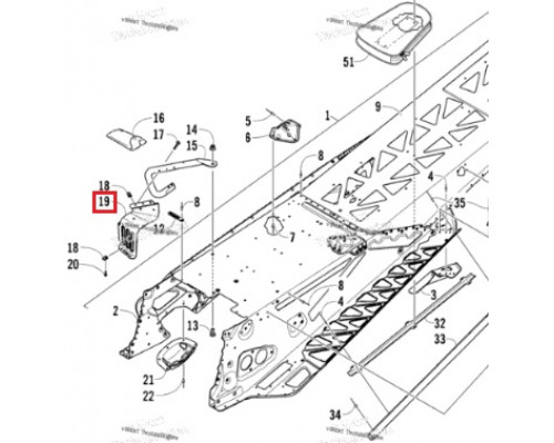 0607-997 Кронштейн Подножки Для Arctic Cat
