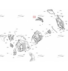 517308941 Вентиляционная Решетка Капота Правая Для Ski Doo SUMMIT, FREERIDE REV Gen5 517307994