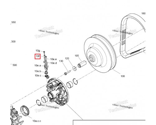 417224694 Палец Рампы Вариатора Для Ski Doo