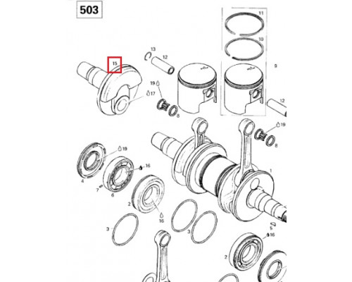 SM-09187 SPI Щека Коленвала Для Ski Doo 420818242, 420818244