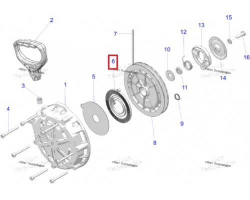 SM-11037C SPI Пружина Ручного Стартера Для Polaris 3023299