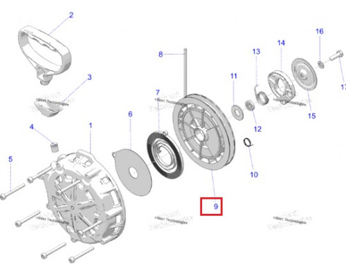 SM-11037D SPI Барабан Ручного Стартера Для Polaris 3023303, Arctic Cat 0920-007