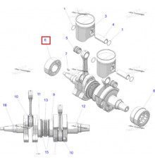 UB-09026-1 KOYO Подшипник Коленвала Для Polaris 3515006