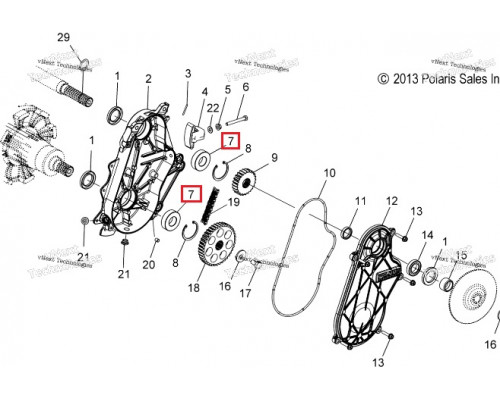 3515910 Подшипник КПП Для Polaris 3514309