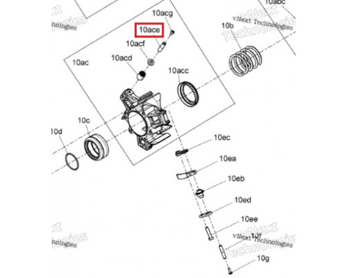 417224204 Ось Ролика Ведущего Вариатора Для Ski Doo