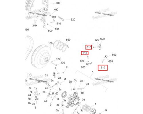 417224222 Болт Грузика Ведущего Вариатора Для Ski Doo 417224117