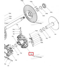 417224610 Шкив Ведущего Вариатора Подвижный Для Ski Doo