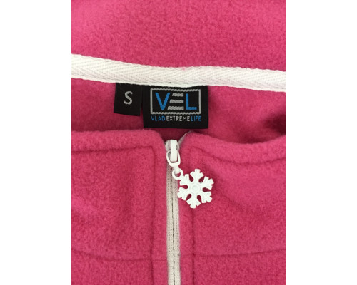 Флисовая Кофта Женская VEL Zip Pink/Black (Женский, S, Малиново-черный)