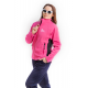 Флисовая Кофта Женская VEL Zip Pink/Black (Женский, S, Малиново-черный)