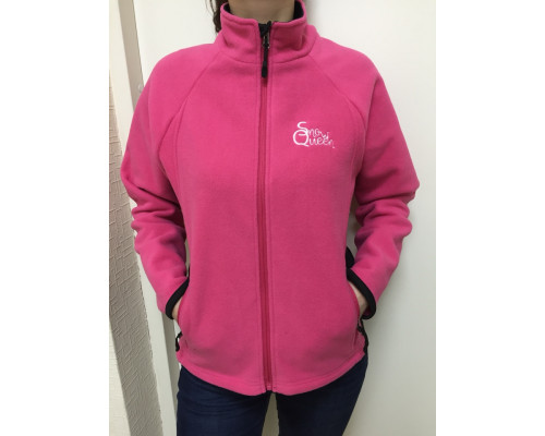 Флисовая Кофта Женская VEL Zip Pink/Black (Женский, S, Малиново-черный)