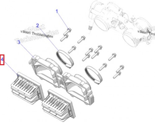 SM-07308 SPI Ремкомплект Лепесткового Впускного Клапана Для Polaris 650 2209031