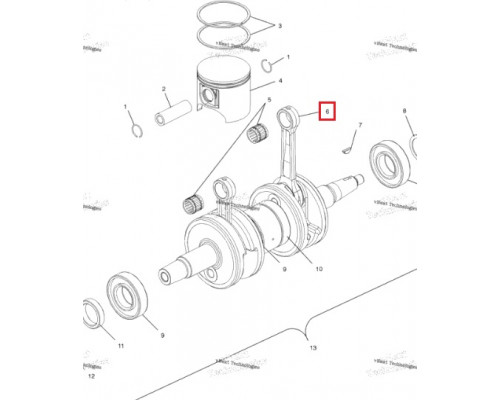 SM-09352 SPI Шатун Для Polaris 2201557