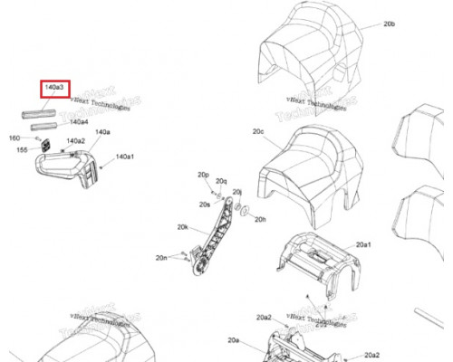 510004449 Ручка Резиновая На Рукоятку Пассажира Для Ski Doo