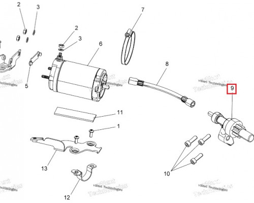 SM-01323-1 SPI Бендикс Электростартера Для Polaris 1204372, 7043742