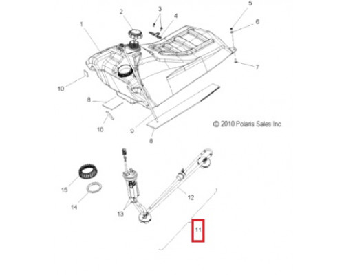 SM-07363 SPI Топливный Фильтр В Сборе Для Polaris 2520873, 2877636