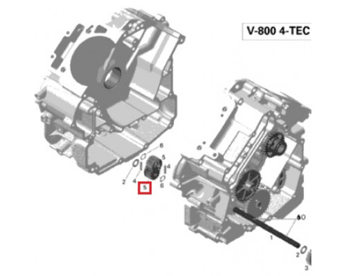 420234627 Шестерня Привод Помпы Для Ski Doo