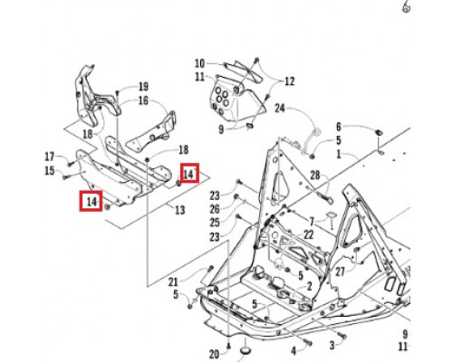 0605-763 Втулка Нижнего Рычага Для Arctic Cat BearCat