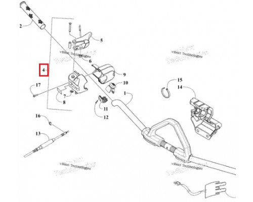 0609-067 Курок Газа Для Arctic Cat 0609-981