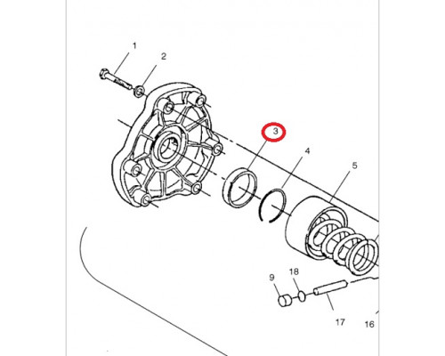 3514347 Втулка Крышки Ведущего Вариатора Для Polaris