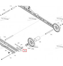 503196246 Крепеж Ролика Гусеницы Для Ski Doo