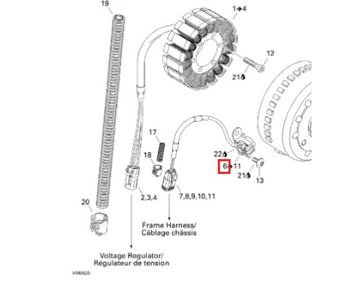 SM-01405 SPI Датчик Холла Для Ski Doo 410922963, 420966835