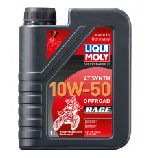 3051 LIQUI MOLY Синтетическое моторное масло для мотоциклов 4Тактное Motorbike Synth Offroad Race 10W-50 1 литр