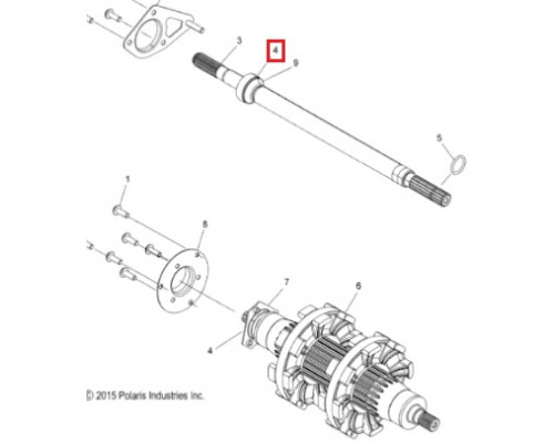 BK-B-124 SPI Подшипник Коробки Передач Для Polaris 3514617, 3514352, 3514448