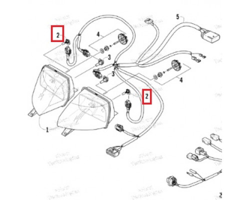 0609-783 Лампа Головного Света Для Arctic Cat