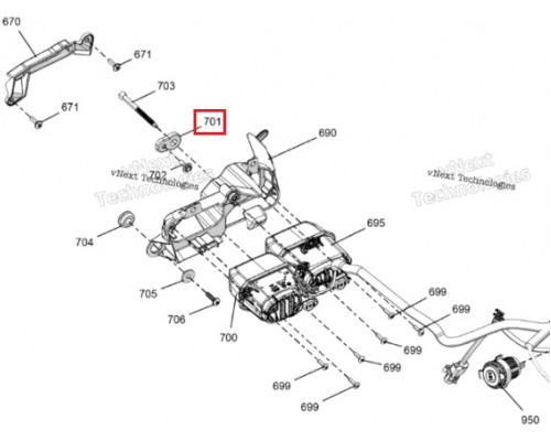 293900157 Кронштейн Для BRP Can Am